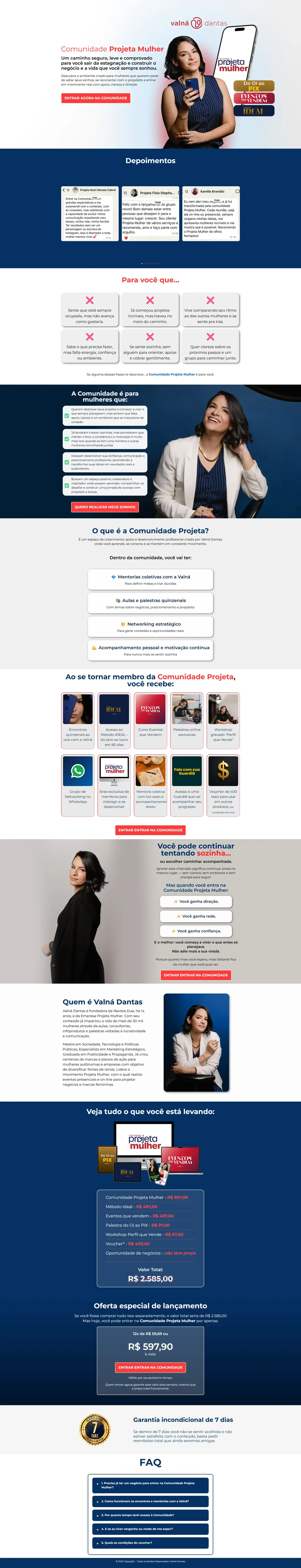 Comunidade Projeta Mulher · Valná Dantas